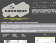 Tablet Screenshot of lafabriquecoworking.net